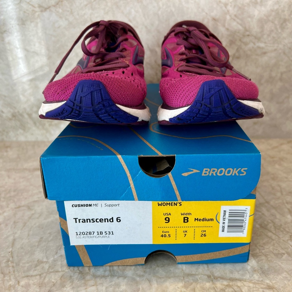 Brooks Women's Transcend 6 Athletic Running Shoes Sneakers Size 9 Color 531 - Picture 2 of 9